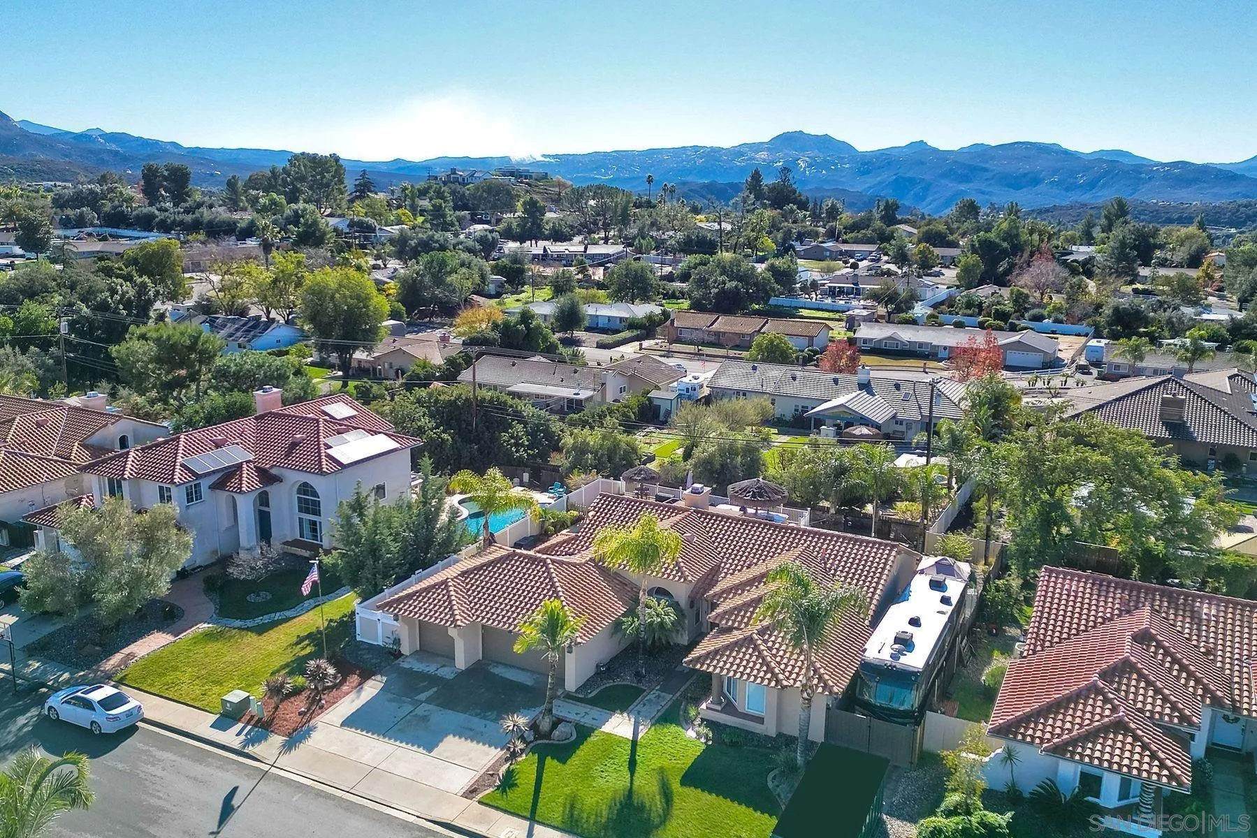 2859 Manzanita View Road Alpine, CA 91901 - Photo 5 of 66 an aerial view of residential houses and lake view