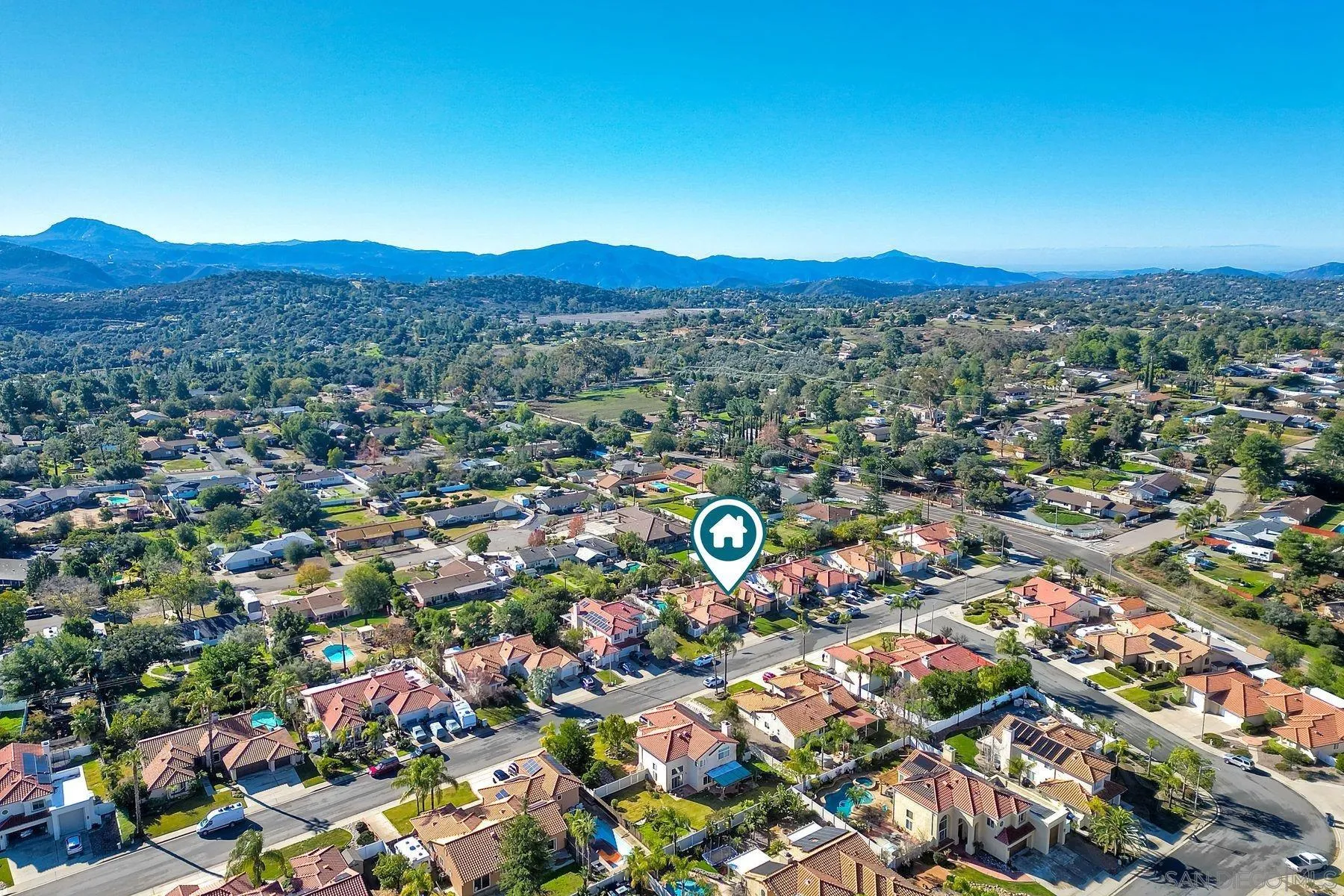 2859 Manzanita View Road Alpine, CA 91901 - Photo 65 of 66 an aerial view of residential house with an outdoor space and seating