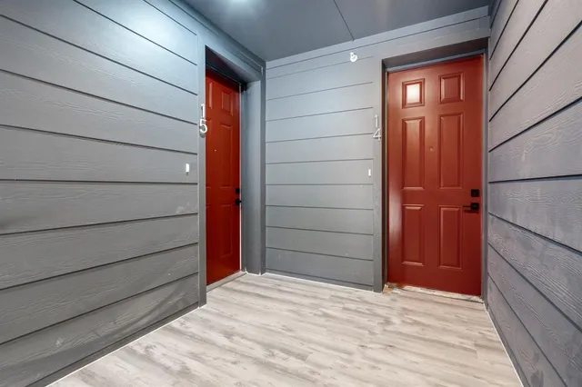 a view of front door