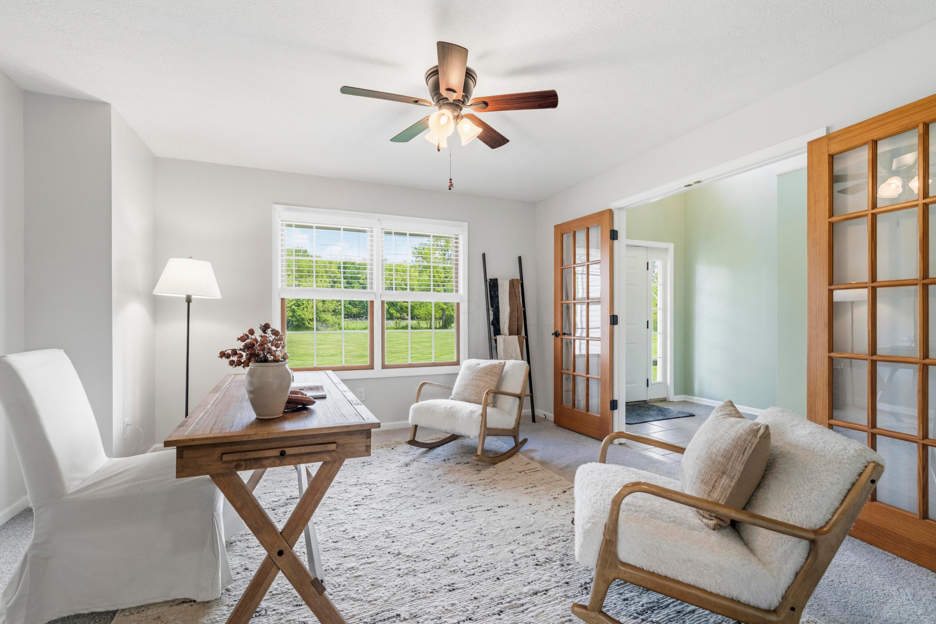 8507 Benner Road Johnstown, OH 43031 - Photo 7 of 69 1st Floor Den/Office, with double french doors, perfect for someone working from home!