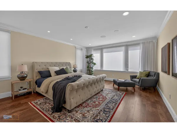 a room with furniture