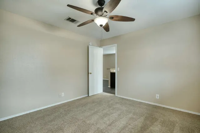 a view of an empty room