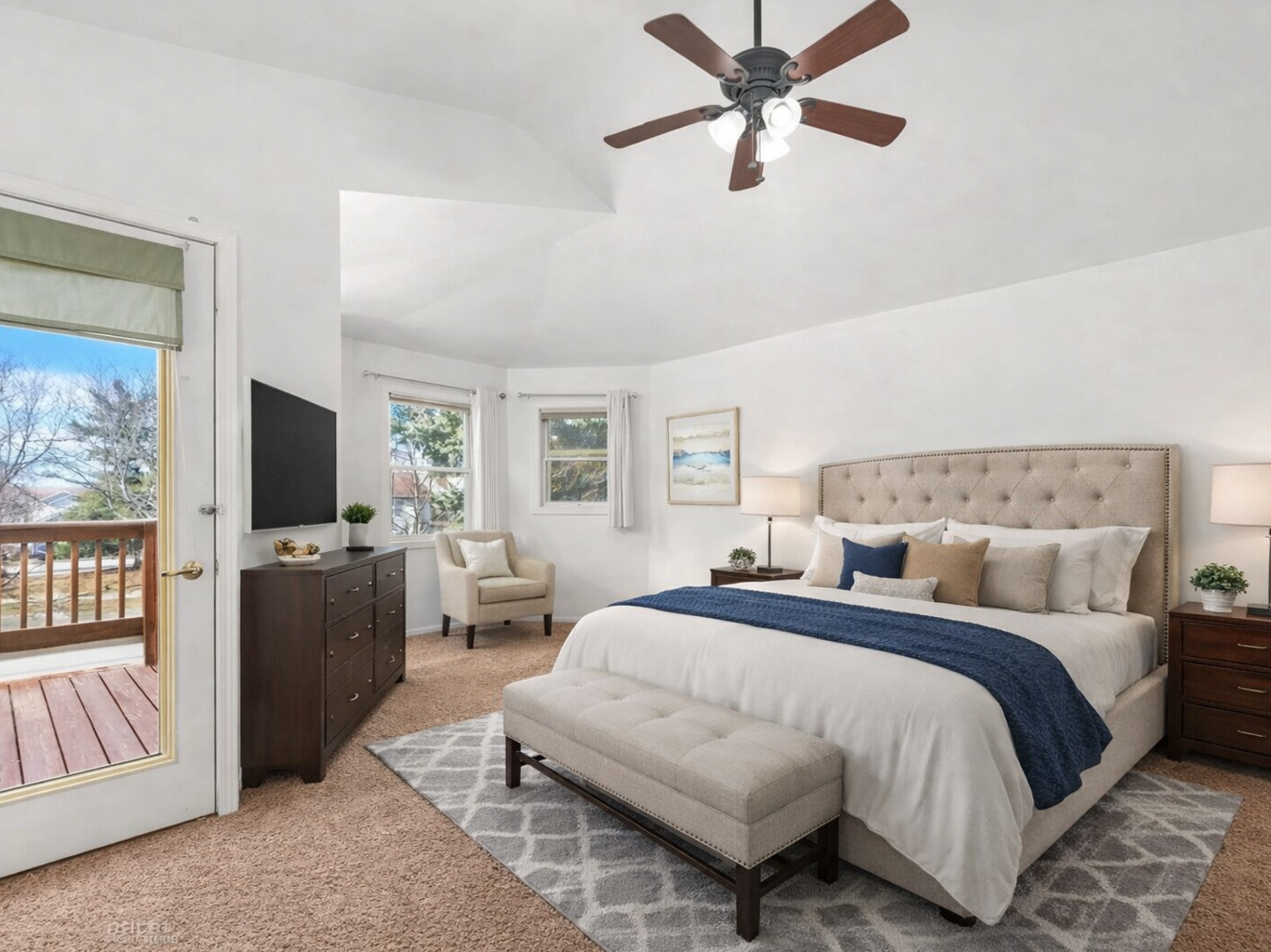 301 Inner Cir Drive Bolingbrook, IL 60490 - Photo 11 of 20 a bedroom with a bed and a flat screen tv