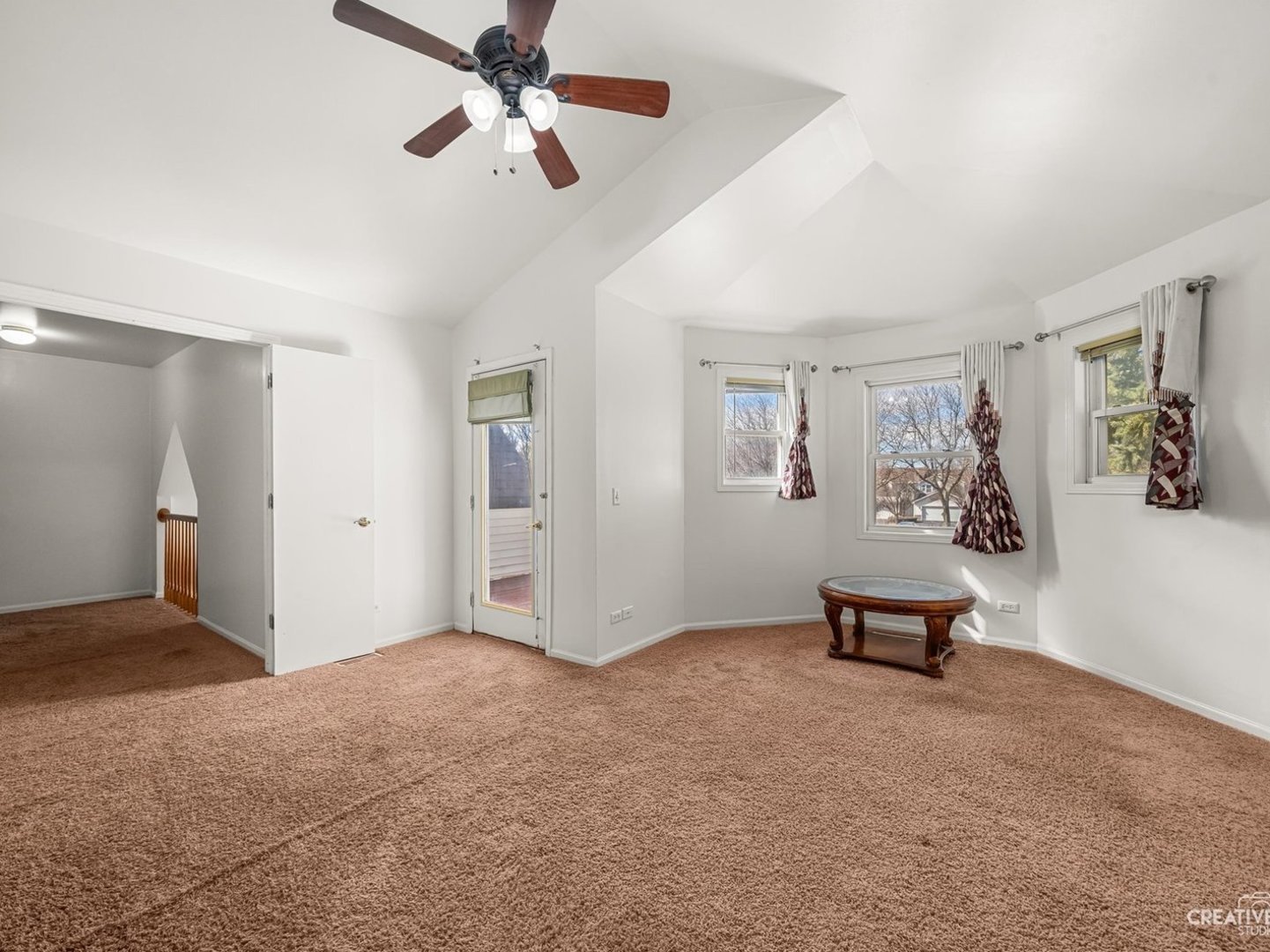 301 Inner Cir Drive Bolingbrook, IL 60490 - Photo 13 of 20 a view of workspace with hardwood floor and ceiling fan