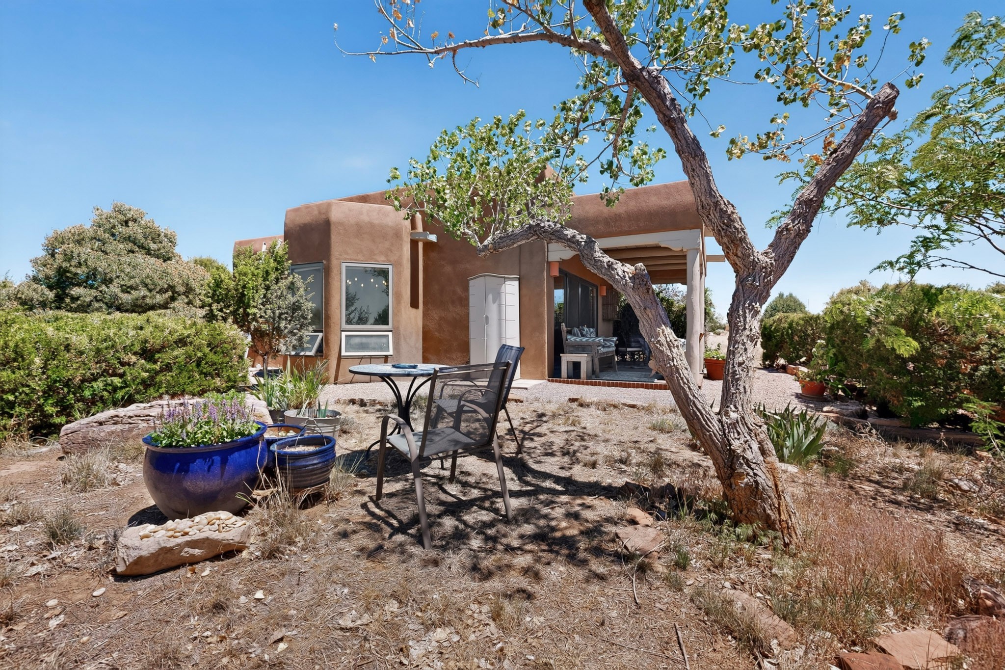 78 Verano Loop Santa Fe, NM 87508 - Photo 43 of 59 Back Patio/ Back Yard