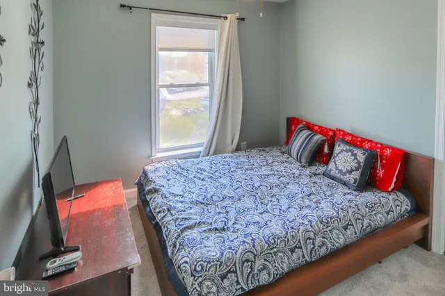 a view of a water with an outdoor space