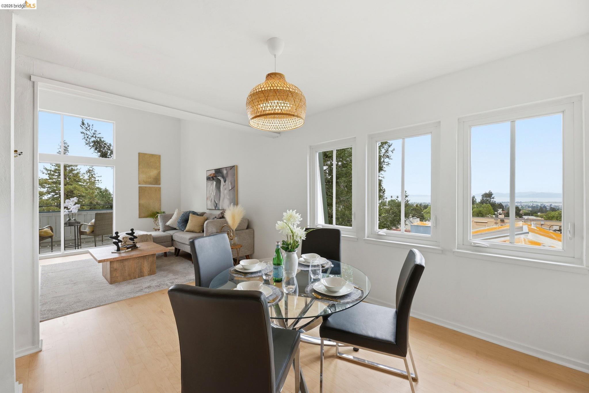 2634 Virginia Street, Unit 33 Berkeley, CA 94709 - Photo 11 of 31 Dining area featuring light wood finished floors and baseboards