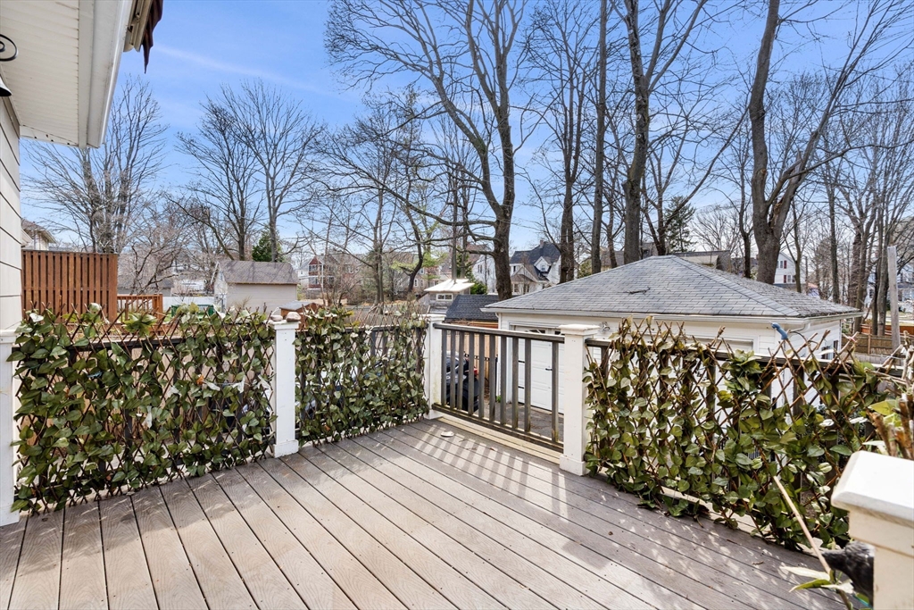 109 Linden Road Melrose, MA 02176 - Photo 5 of 15 a view of a house with wooden deck