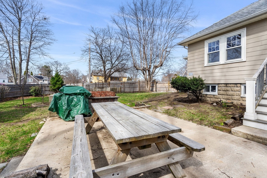 109 Linden Road Melrose, MA 02176 - Photo 7 of 15 a view of backyard of house with outdoor seating