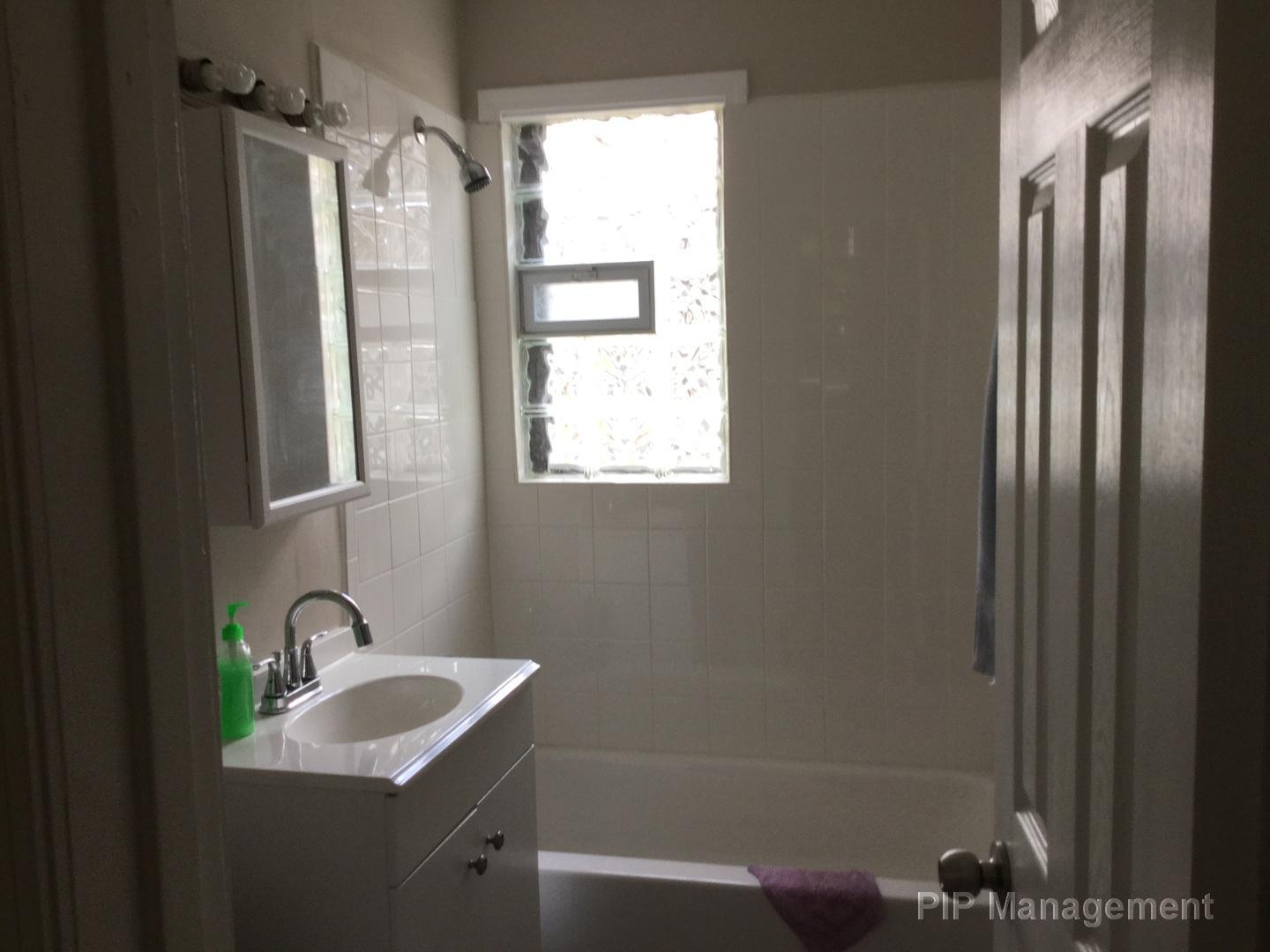 140 West 110th Street Chicago, IL 60628 - Photo 6 of 7 a bathroom with a sink a mirror and a shower
