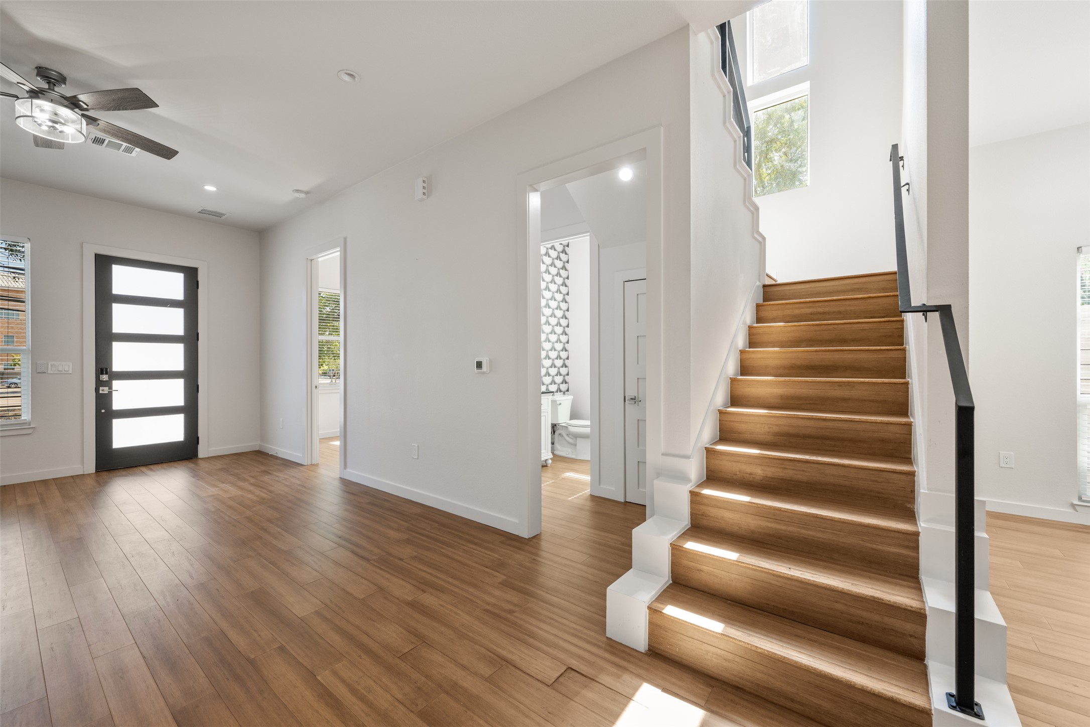 3010 Webberville Road, Unit 1 Austin, TX 78702 - Photo 27 of 38 a view of an entryway with wooden floor