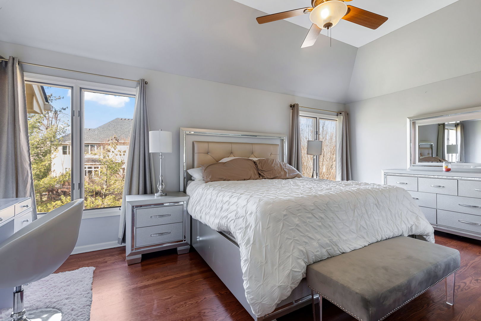 Undisclosed Address Aurora, IL 60502 - Photo 9 of 18 a bedroom with a bed and a window