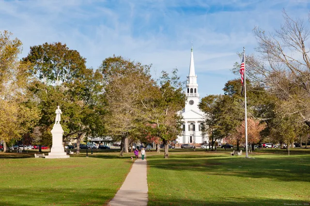 a view of a city with tall building