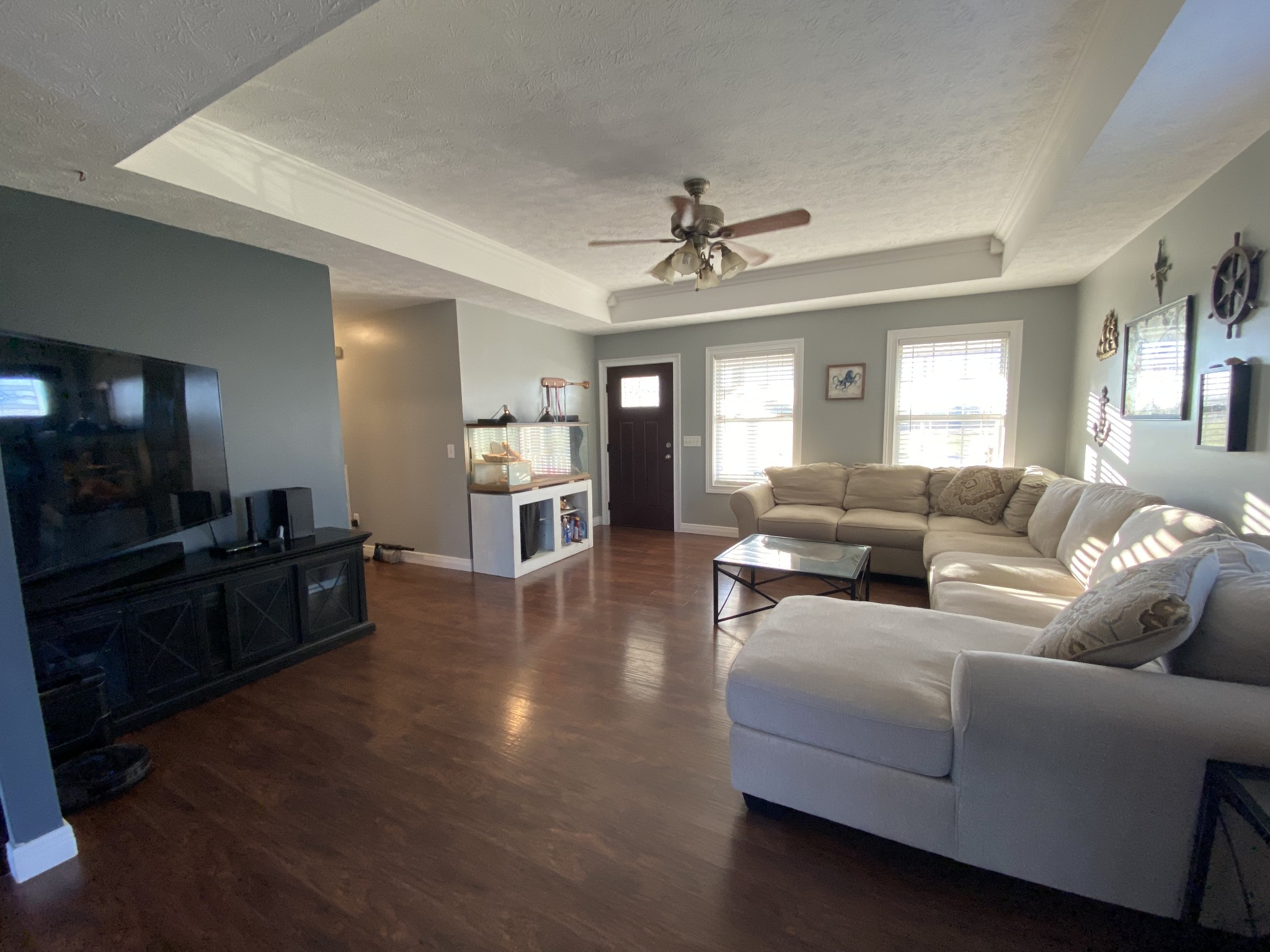 337 Lear Road Portland, TN 37148 - Photo 4 of 15 a living room with furniture wooden floor and a view of kitchen