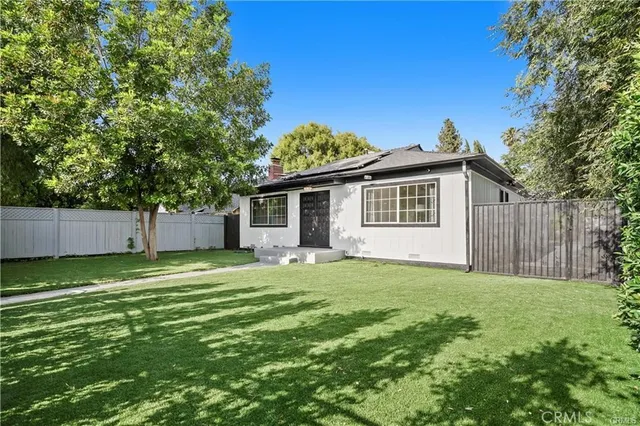 a backyard of a house