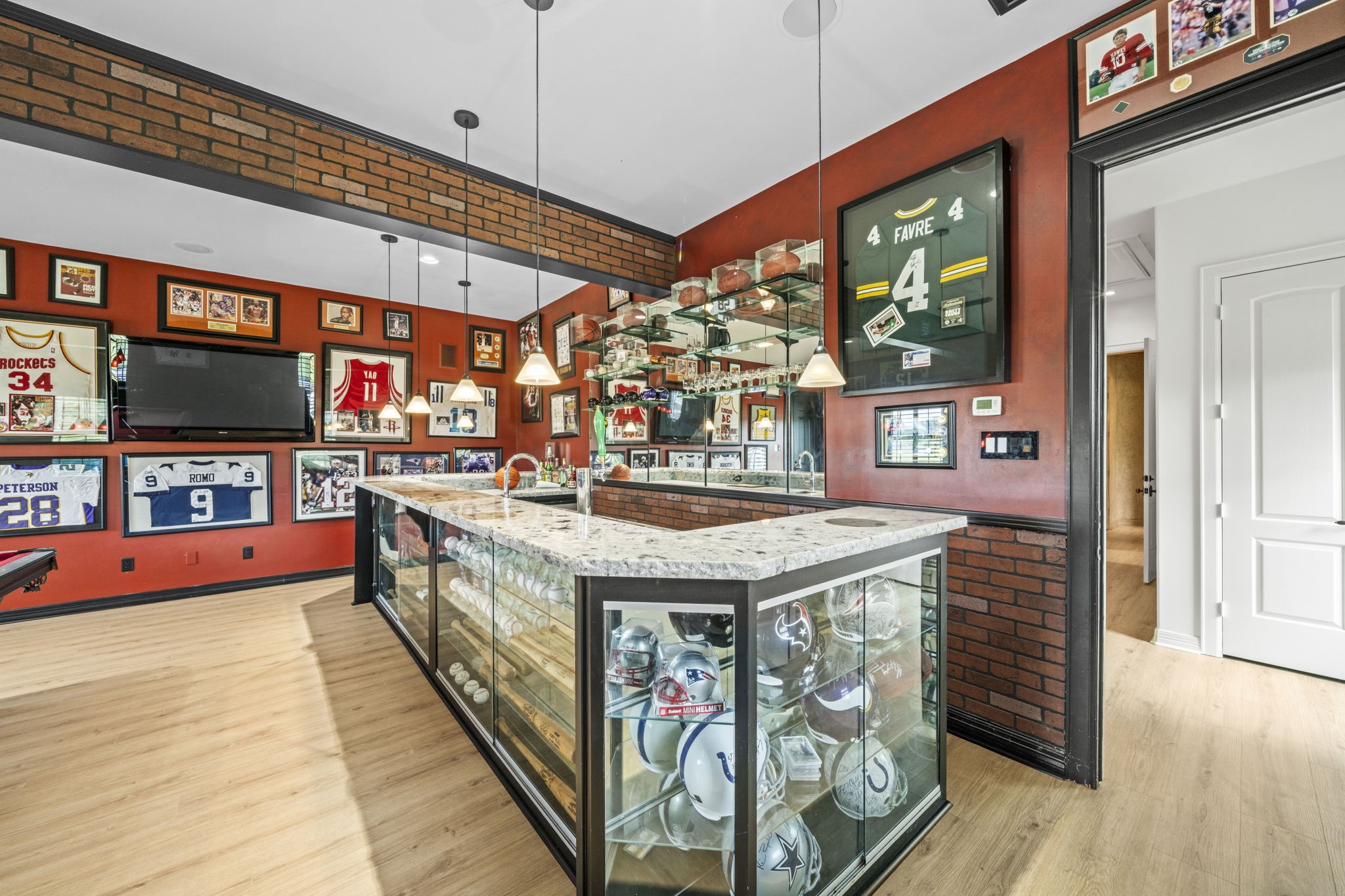 18732 Kz Road Cypress, TX 77433 - Photo 20 of 49 Not just a bar, but a statement piece, the stunning glass display offers the perfect custom showroom for your finest collectibles.