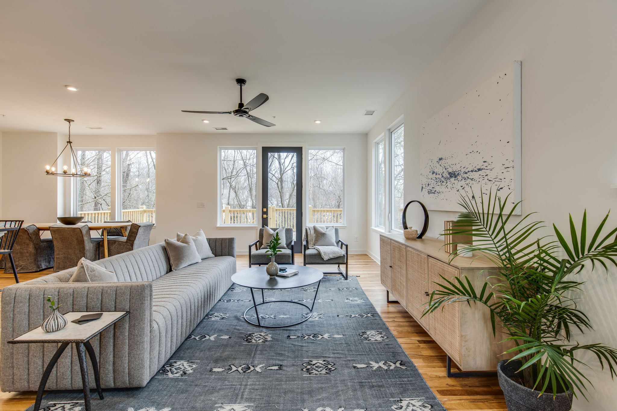 1005 B Mitchell Road Nashville, TN 37206 - Photo 2 of 25 a living room with furniture and a potted plant