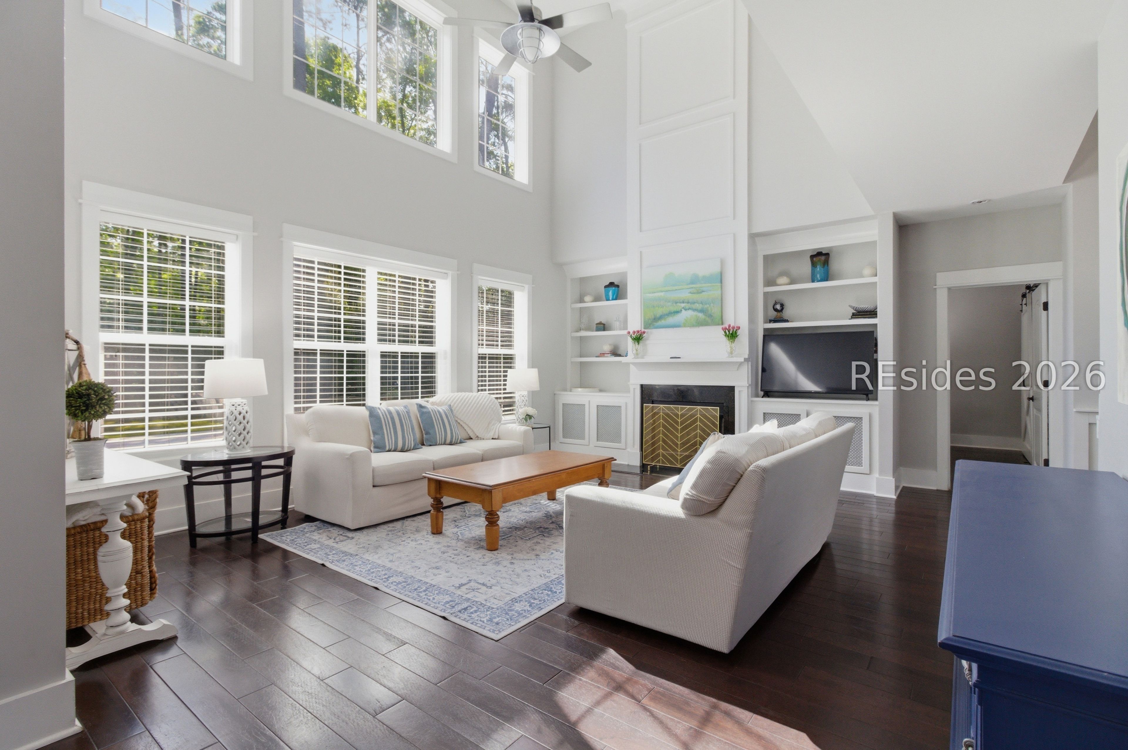16 Dove Tree Lane Bluffton, SC 29910 - Photo 10 of 30 Family Room with Cathedral Ceiling
