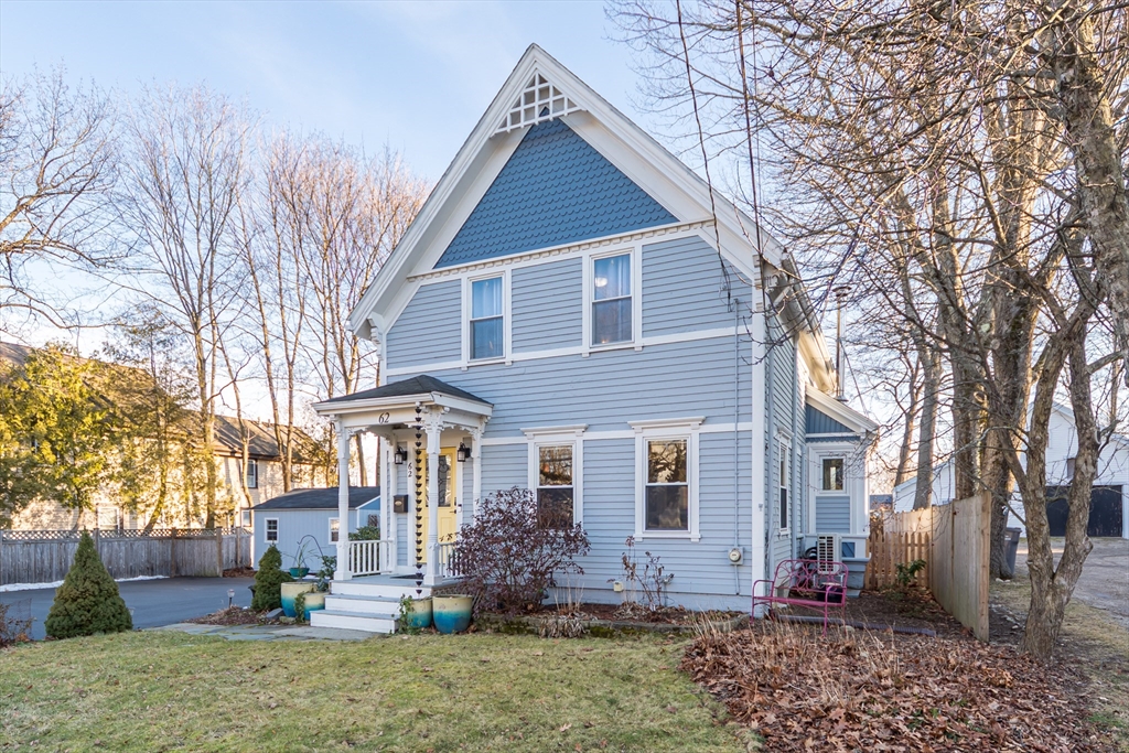 62 Central Street Framingham, MA 01701 - Photo 25 of 35 a front view of a house with garden
