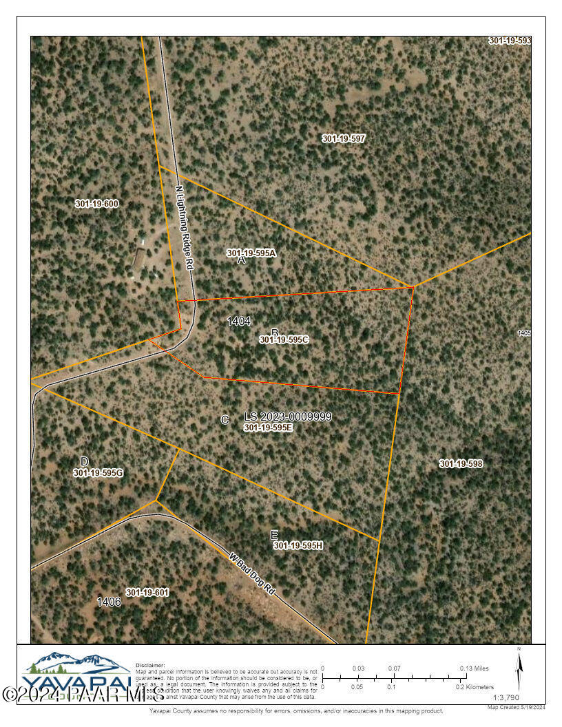Lot 1404 North Lightning Rdg Road Seligman, AZ 86337 - Photo 8 of 8 1404B overhead