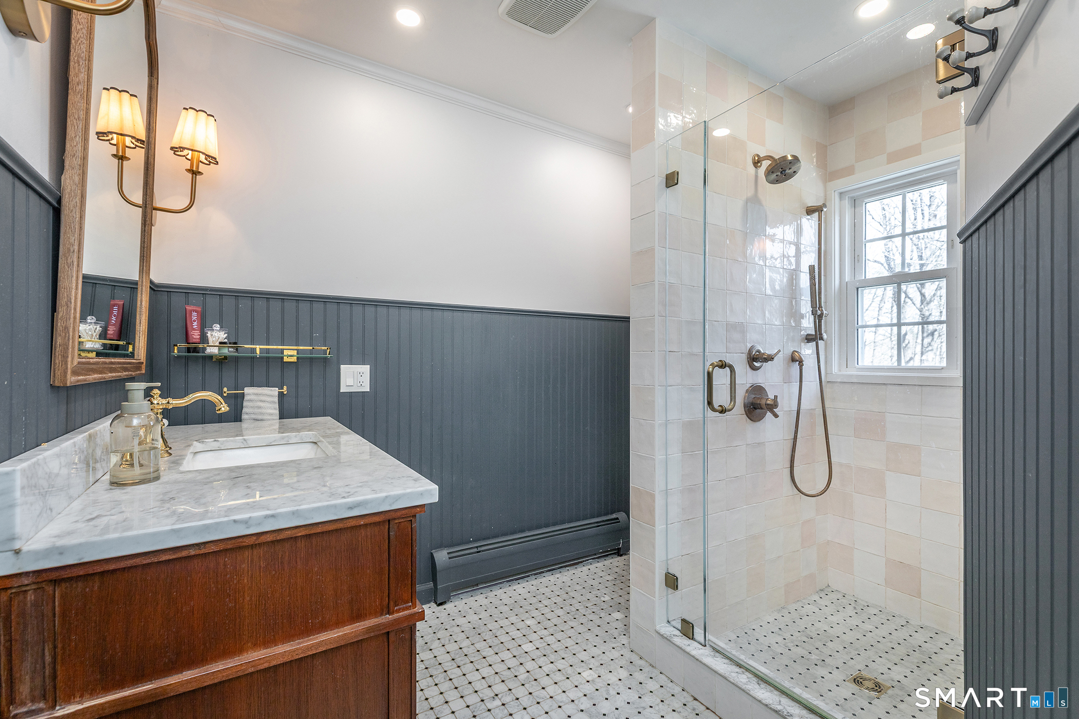 352 Norfolk Road Litchfield, CT 06759 - Photo 16 of 27 Primary Bathroom - Newly Renovated, includes a walk-in closet