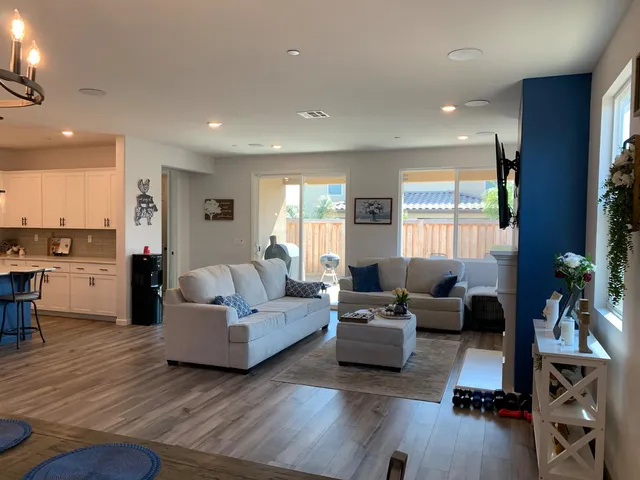 a room with a window and gym equipment