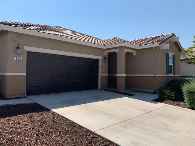 a front view of a house