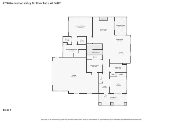 $535,000 | 2288 Greenwood Valley Drive, River Falls, WI 54022