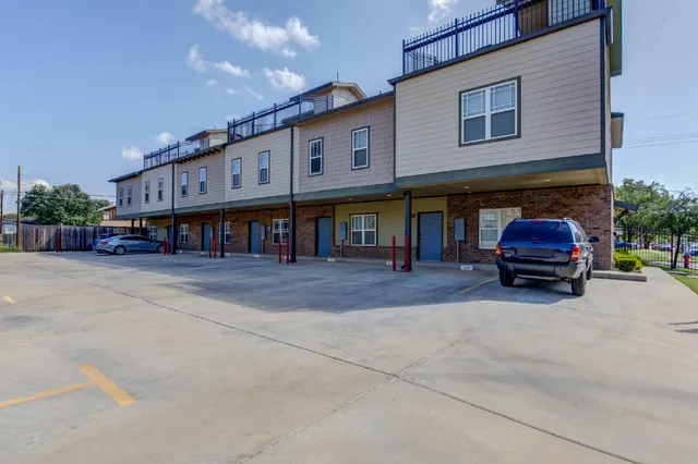 a car parked in front of building