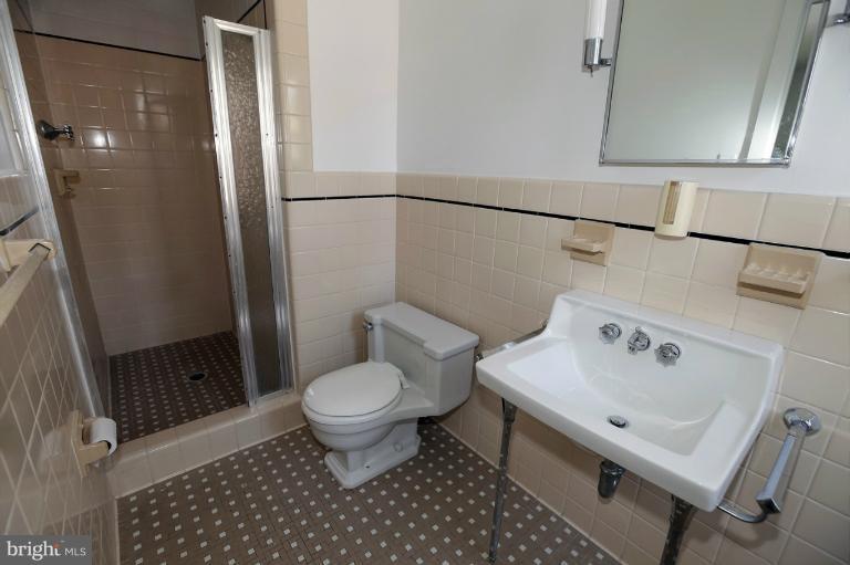 5039 Overlook Road Northwest Washington, DC 20016 - Photo 5 of 27 a bathroom with a sink toilet and shower