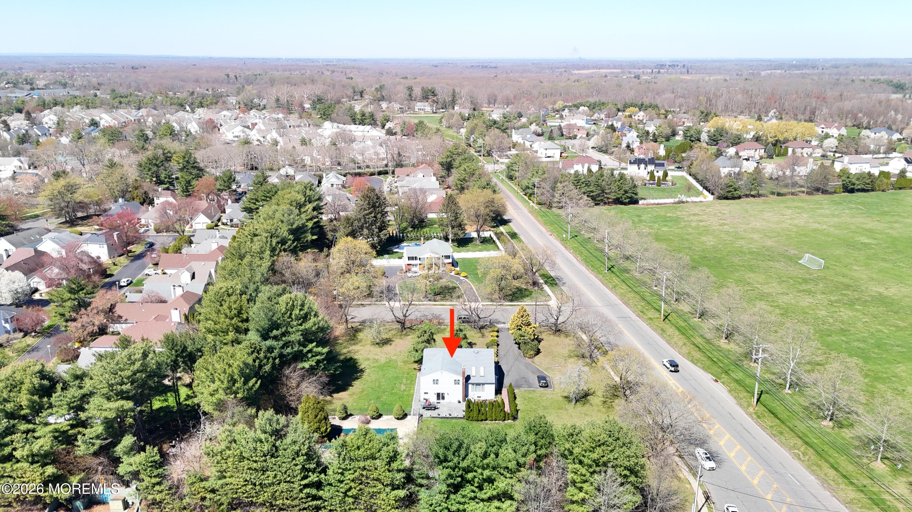 1 Flintlock Road Freehold, NJ 07728 - Photo 36 of 41 Back Neighborhood View w_ Arrow