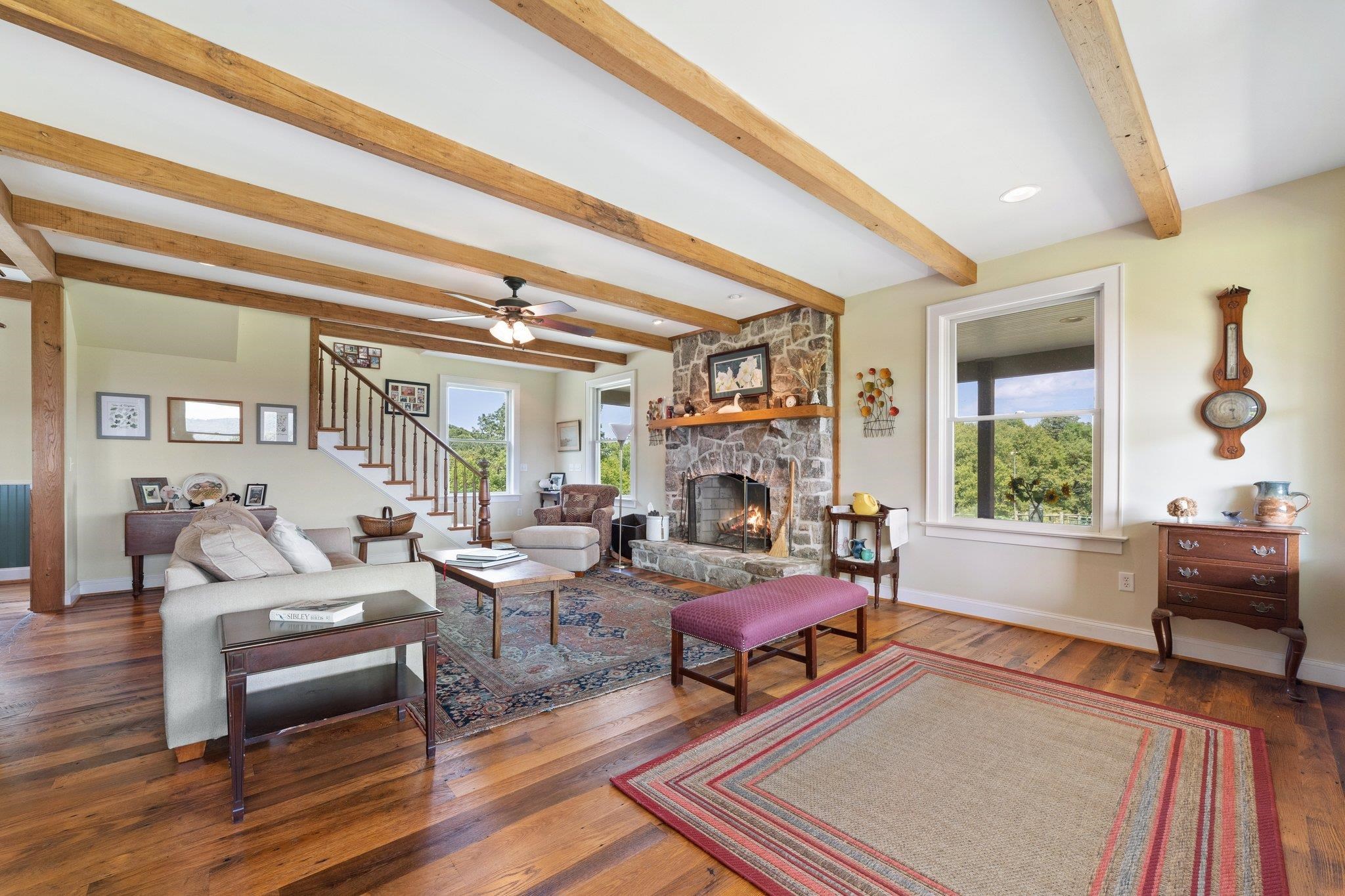 5237 Doe Hill Road McDowell, VA 24458 - Photo 27 of 75 a living room with furniture and a large window