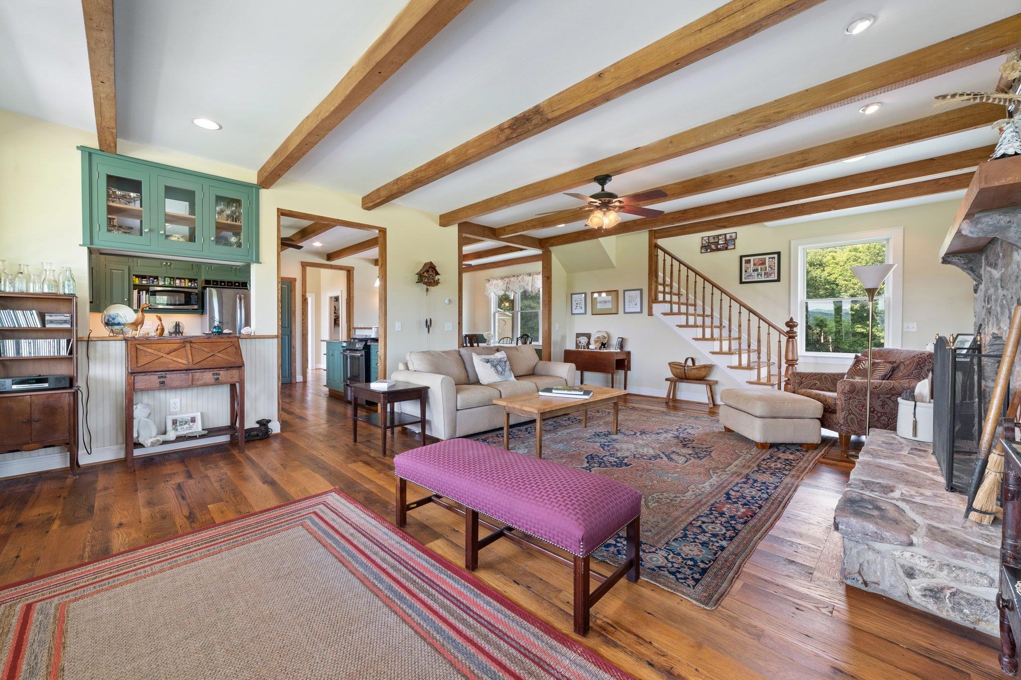 5237 Doe Hill Road McDowell, VA 24458 - Photo 28 of 75 a living room with furniture and a wooden floor