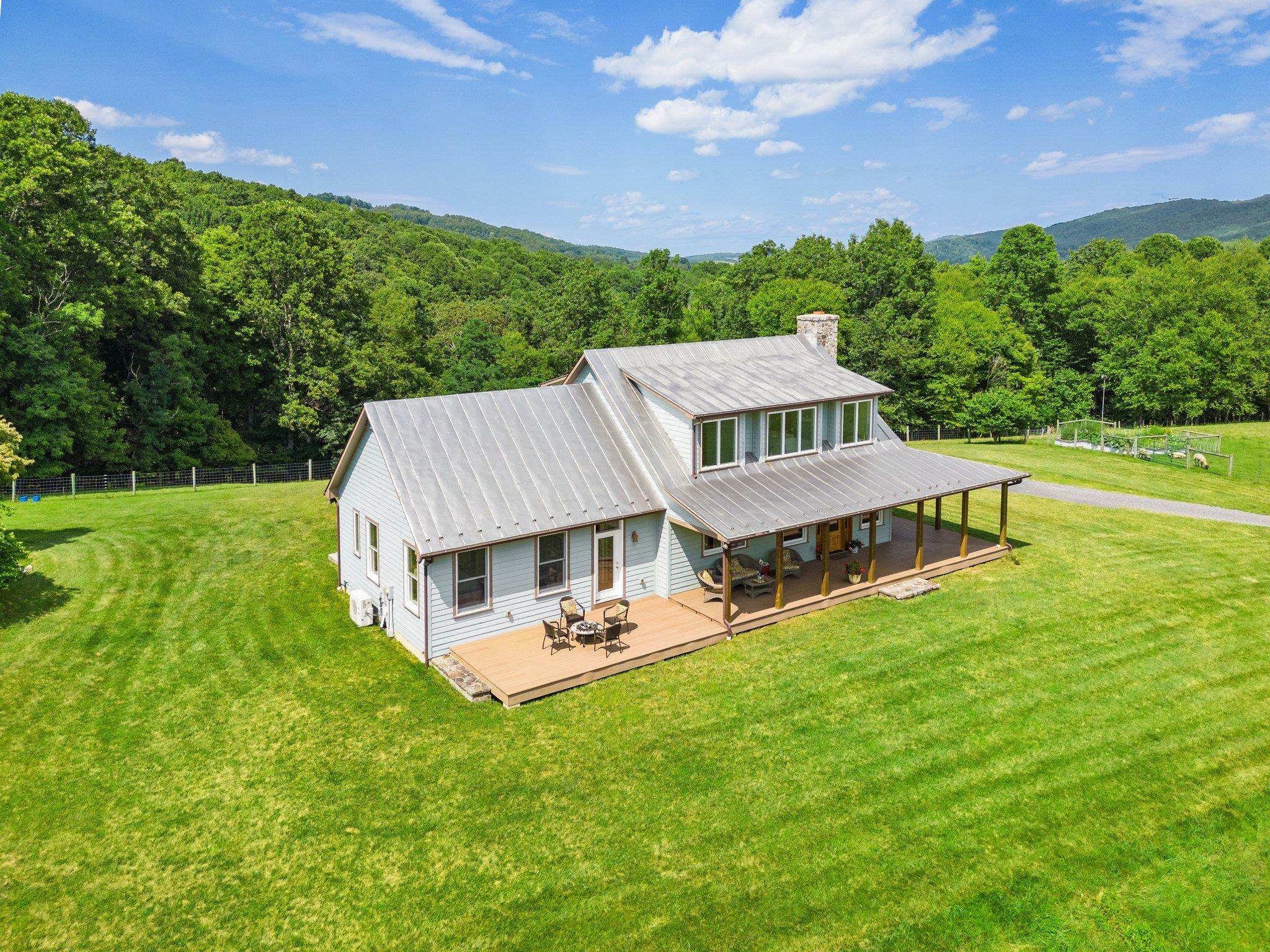 5237 Doe Hill Road McDowell, VA 24458 - Photo 8 of 75 a view of a house with a big yard and large trees