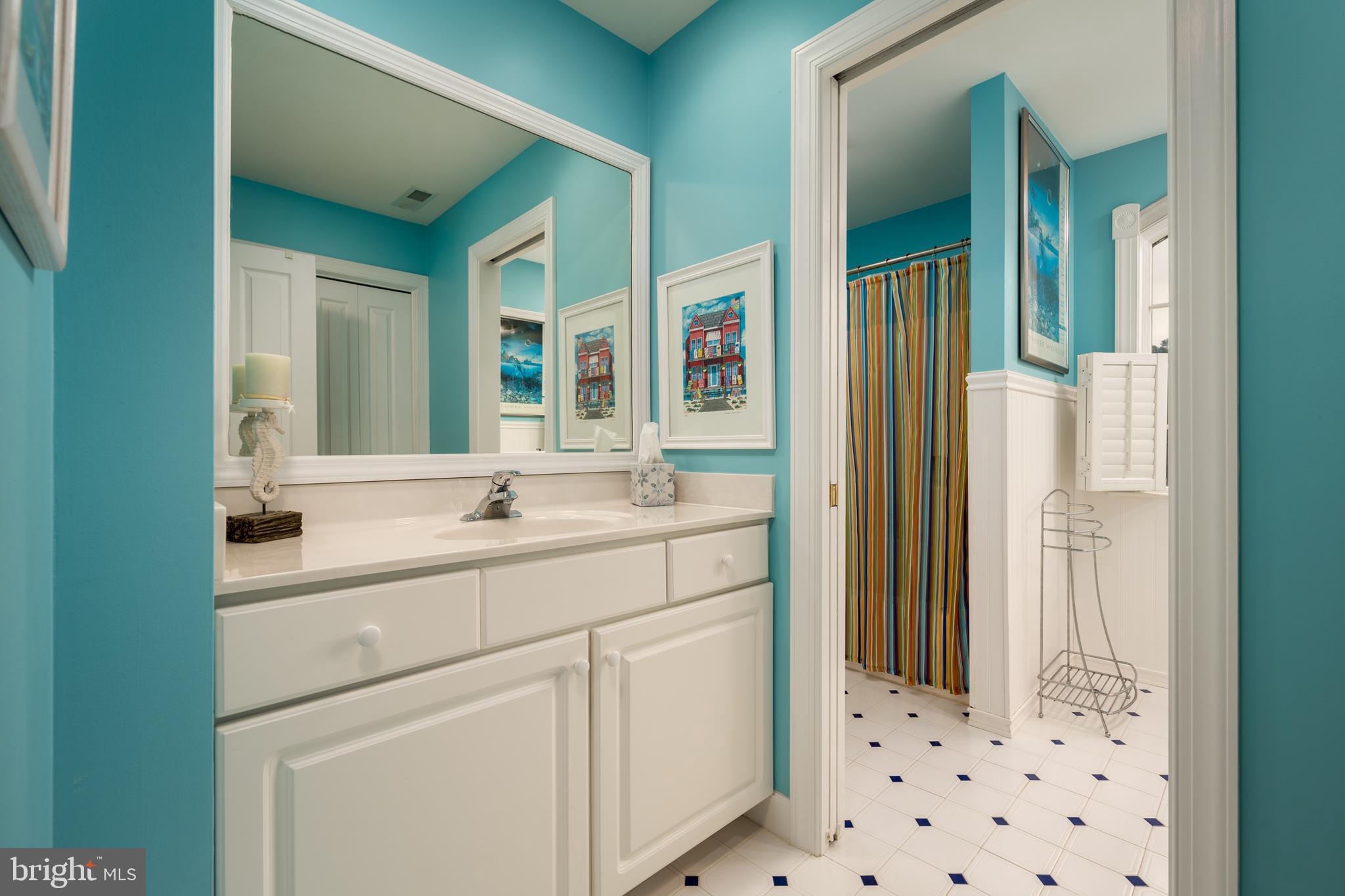 306 Walkabout Road Bethany Beach, DE 19930 - Photo 49 of 63 Guest Bath with Separate Dual Vanities