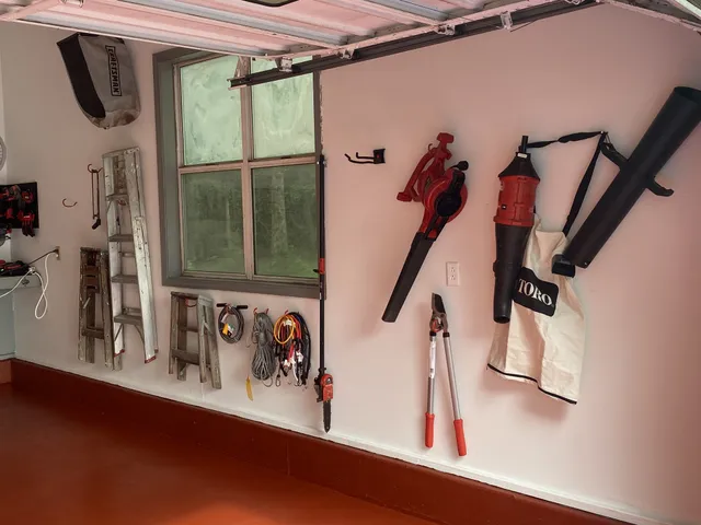 a view of front door with wooden floor