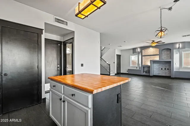 a view of kitchen and utility room
