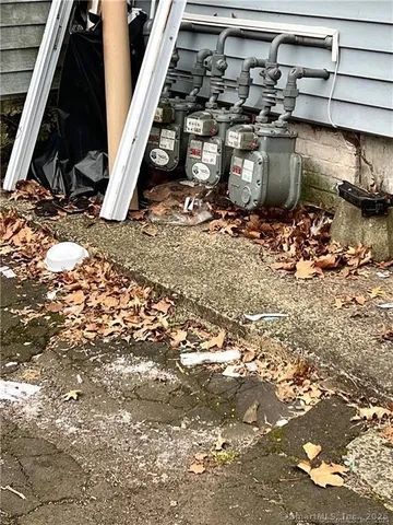 a view of a backyard of a house