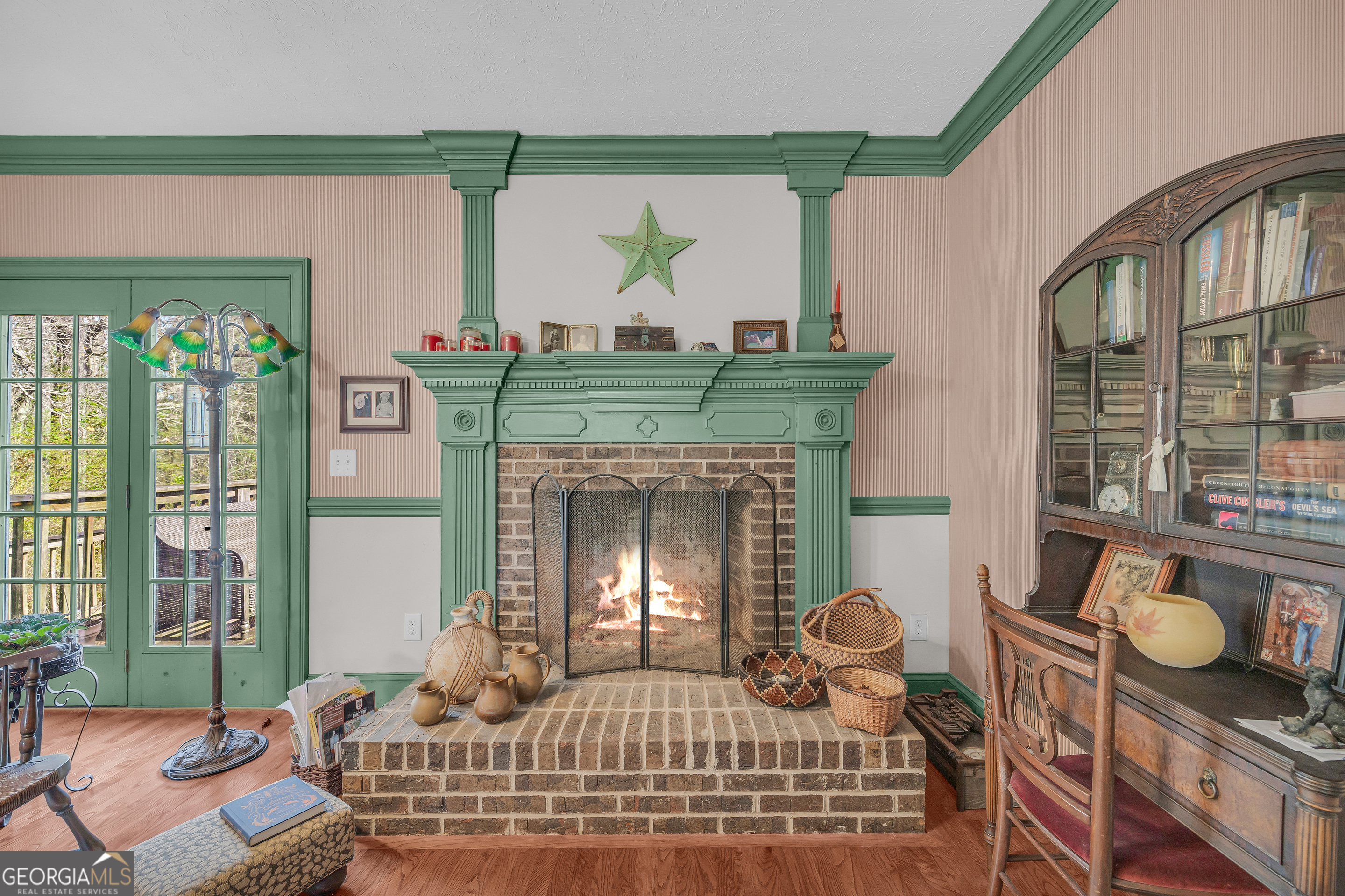 1640 Wire Bridge Road Watkinsville, GA 30677 - Photo 21 of 74 a bedroom with furniture and a fireplace