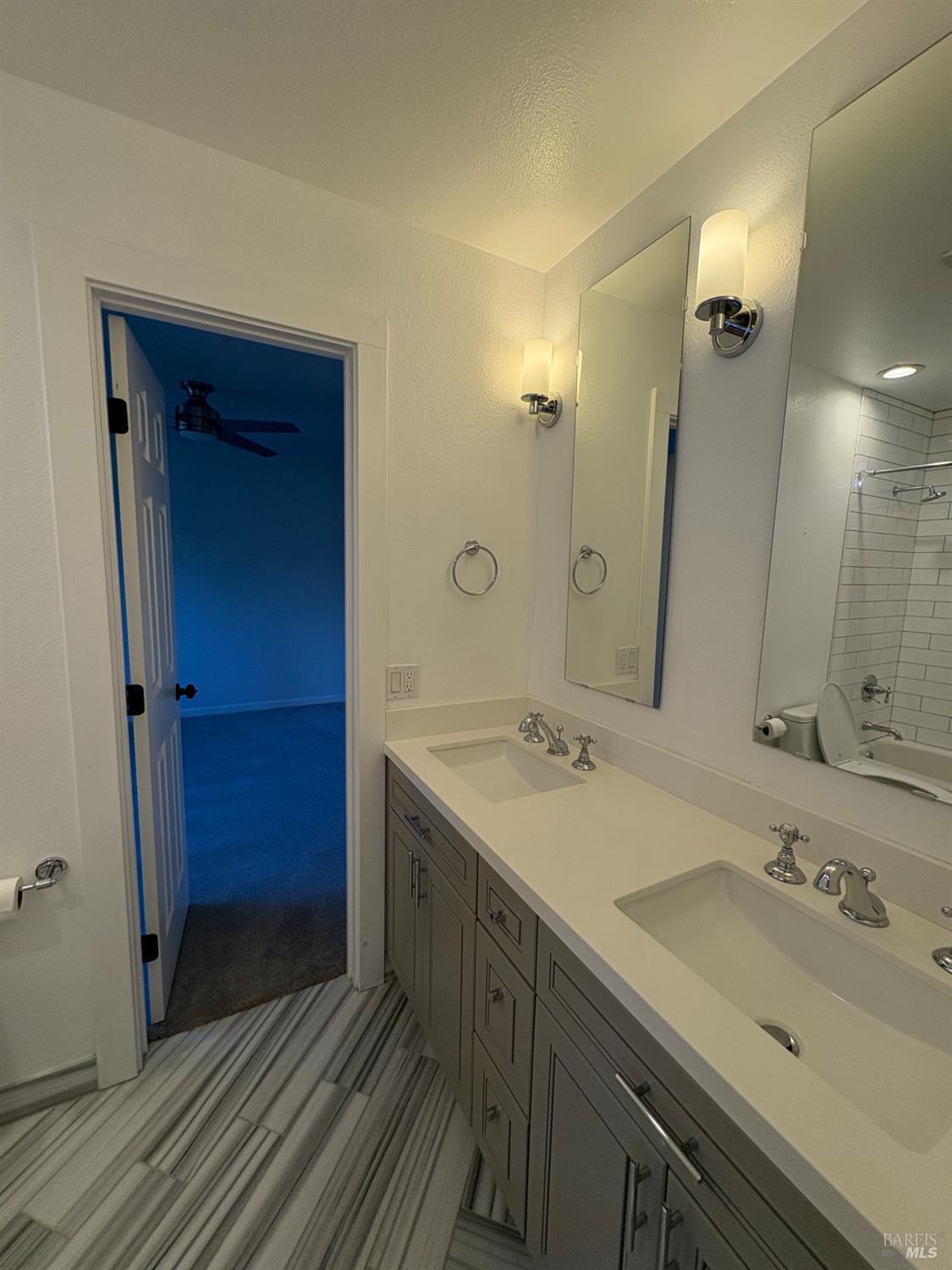 5705 Davis Circle Rohnert Park, CA 94928 - Photo 25 of 46 a bathroom with a sink and a mirror