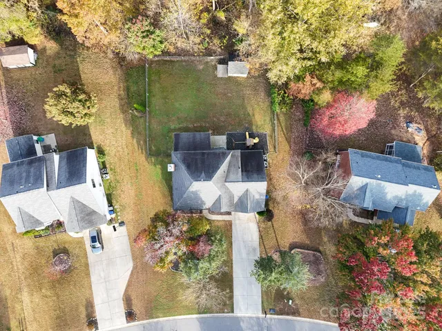 a view of a garden with flowers