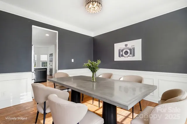 a view of a room with a large window