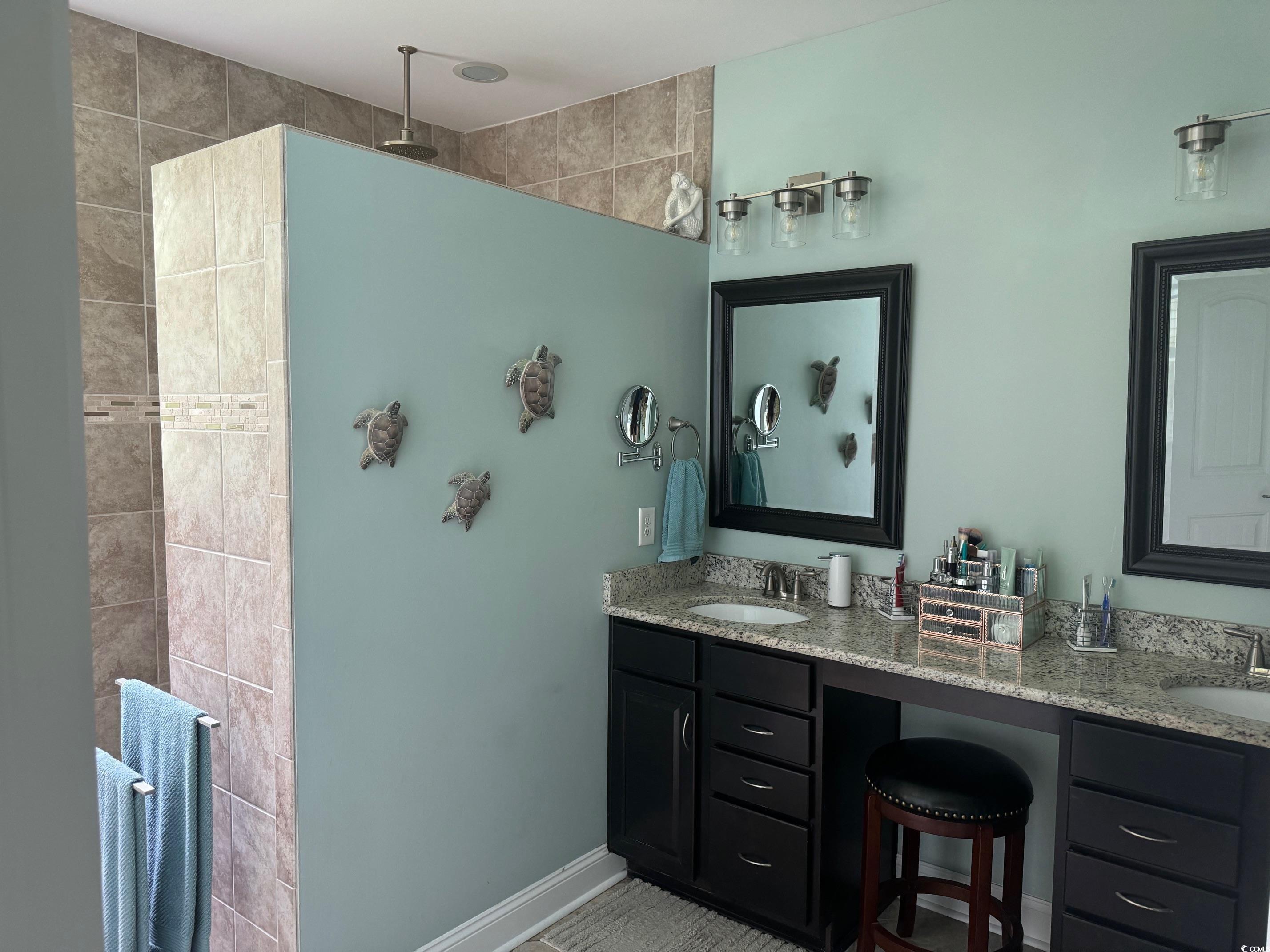 1592 Buckingham Avenue Myrtle Beach, SC 29577 - Photo 14 of 37 Bathroom featuring ceramic tile flooring and dual