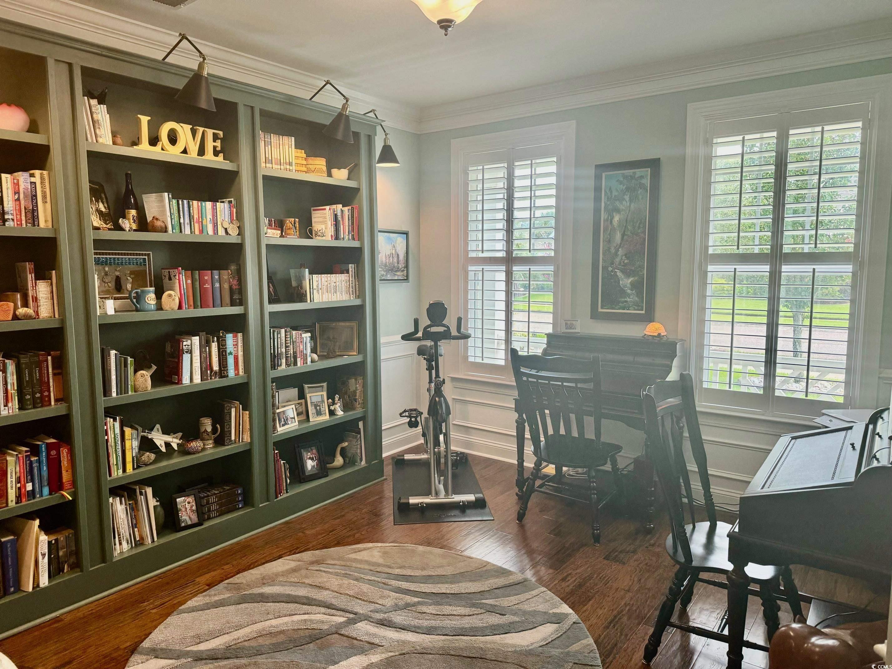 1592 Buckingham Avenue Myrtle Beach, SC 29577 - Photo 23 of 37 Living area with dark hardwood / wood-style floori