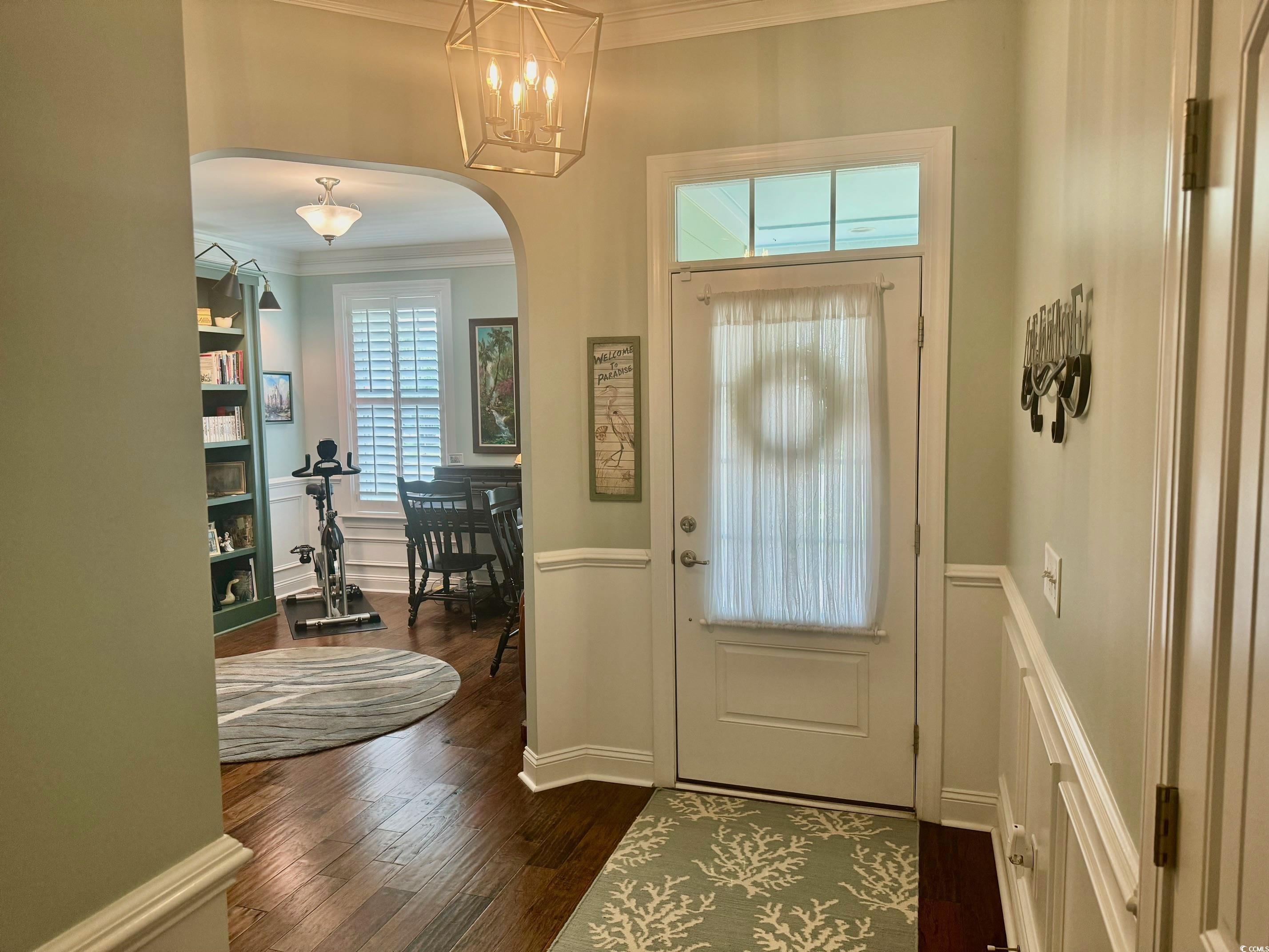 1592 Buckingham Avenue Myrtle Beach, SC 29577 - Photo 5 of 37 Foyer entrance featuring dark wood-type flooring,