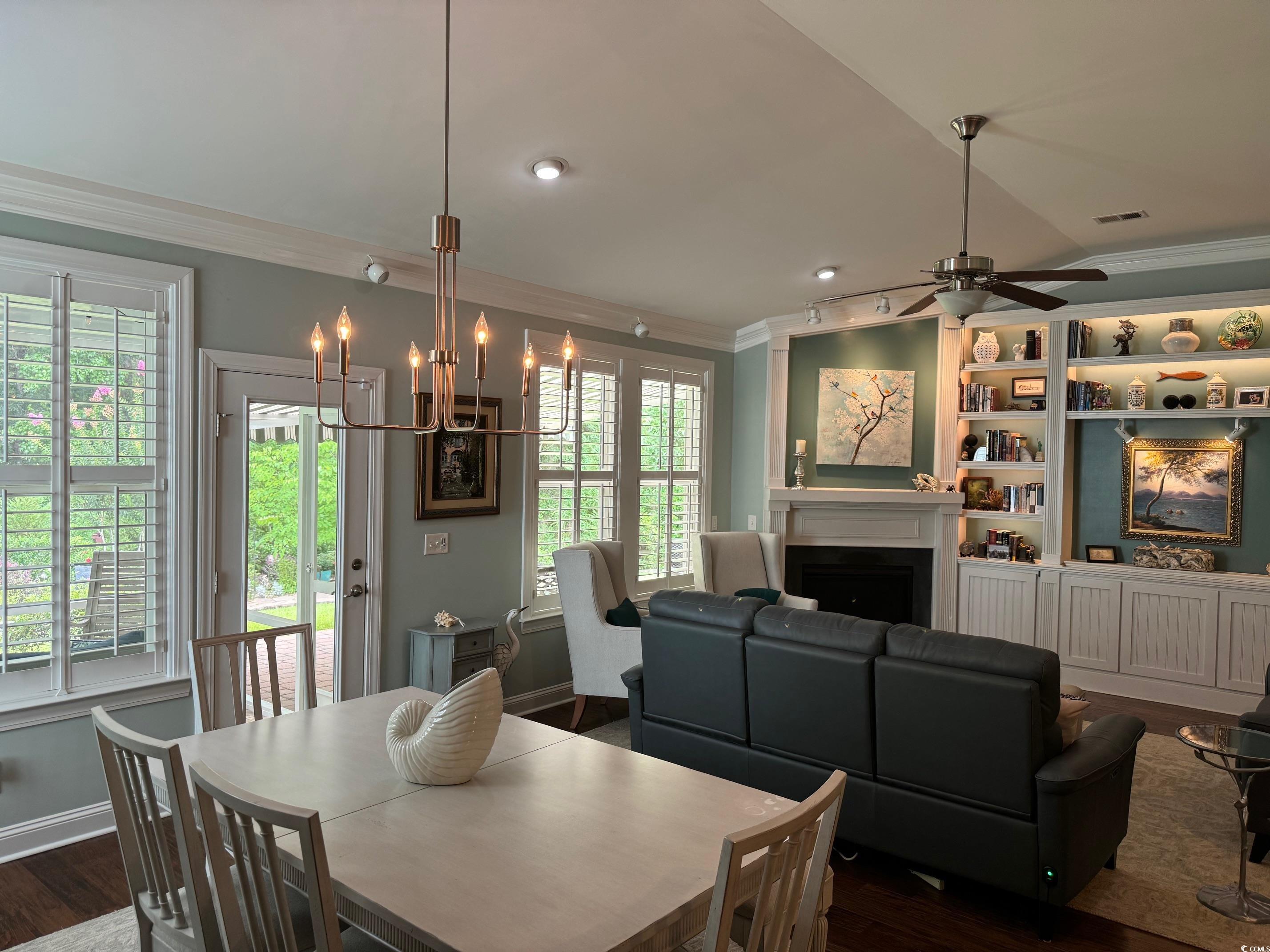 1592 Buckingham Avenue Myrtle Beach, SC 29577 - Photo 7 of 37 Dining area featuring dark hardwood / wood-style f