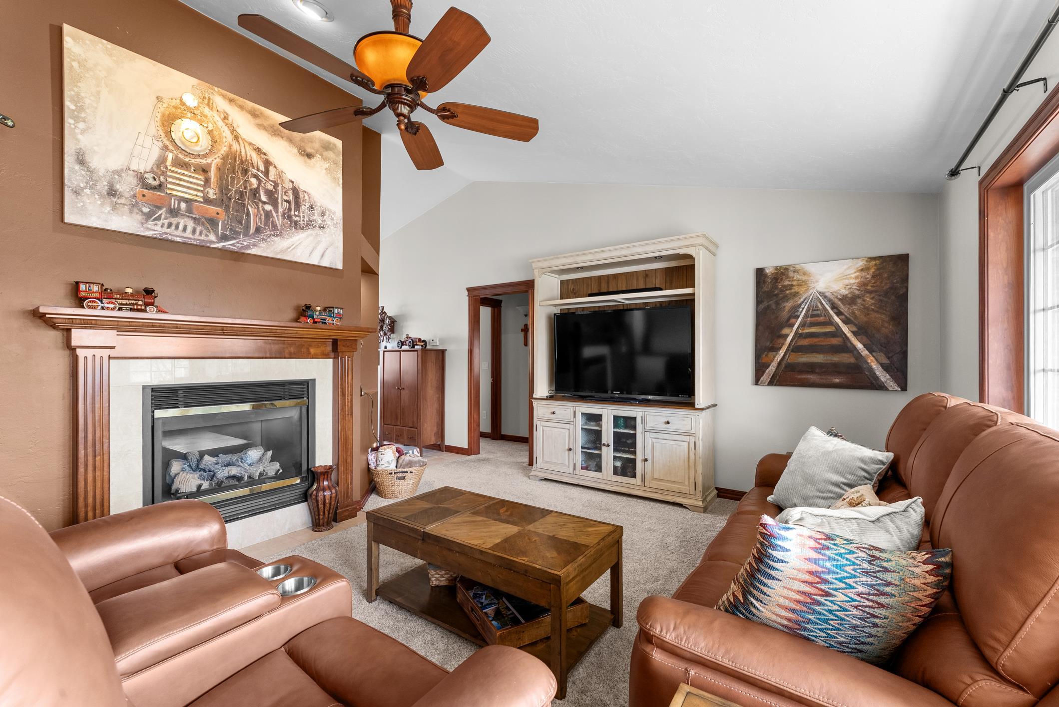 1842 Turquoise Trail Bellevue, WI 54311 - Photo 12 of 43 Beautiful gas fireplace. Updated carpet.