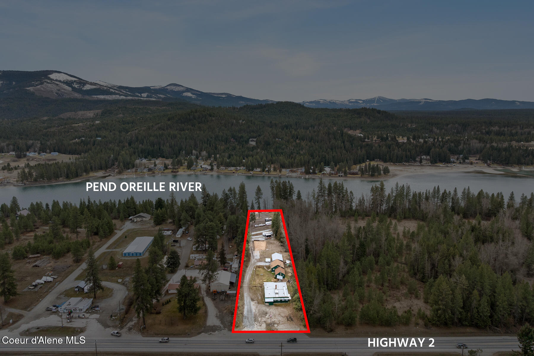 2630 Highway 2 Oldtown, ID 83822 - Photo 27 of 46 Aerial_2630EHwy2-1_Outlined_Labeled