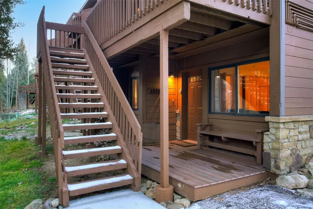 a view of outdoor space and deck