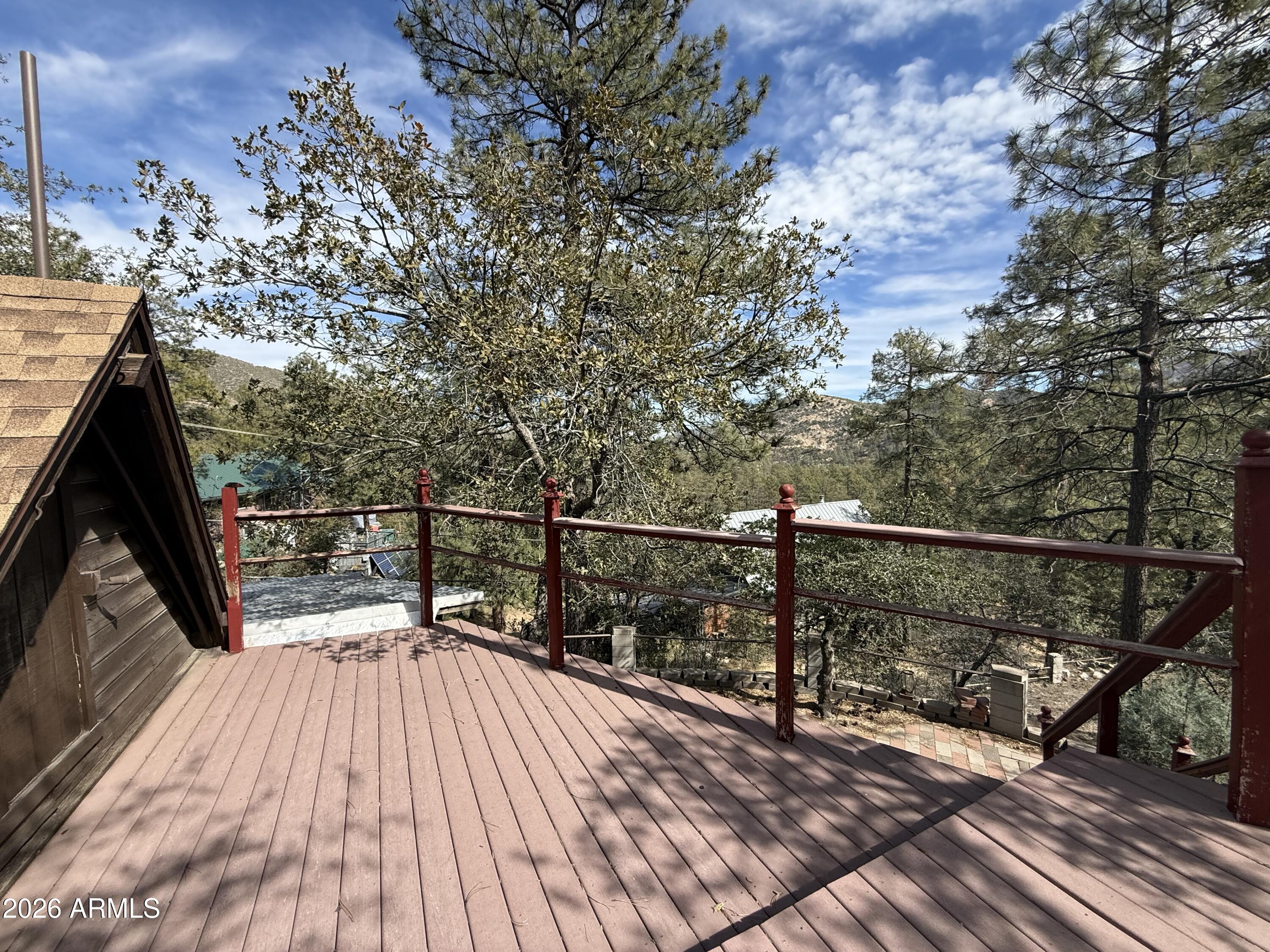 23338 Sunny South Road Crown King, AZ 86343 - Photo 26 of 32 a view of balcony and deck